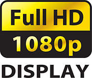 Full HD 1080p display
