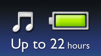 Up to 22-hour music playback