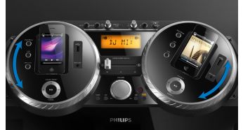 Dual rotatable dock for playing & charging your iPod/iPhone