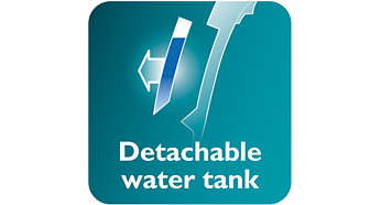 réservoir d'eau amovible pour faciliter le remplissage