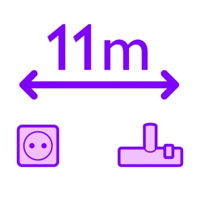 11 m tegevusraadius