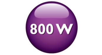 Powerful 800 W motor