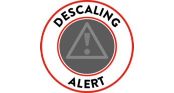 Descaling alarm for longer product lifetime