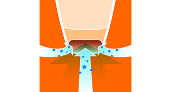 Aerodynamic nozzle design for a better dust pick-up