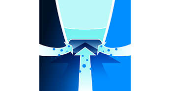 Aerodynamic nozzle design for a better dust pick-up