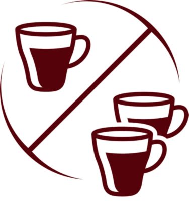 1 o 2 tazas de café al mismo tiempo