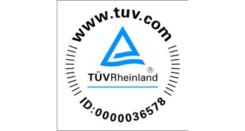 TÜV certified for trusted results
