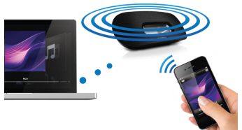 Передача музыки в потоковом режиме благодаря беспроводной технологии AirPlay