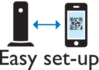 Easy set-up via QR code