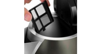 Filtru anti-calcar pentru o ceaşcă curată de apă