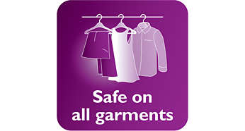 Safe to use on delicate fabrics, like silk