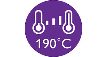 Температура укладки 190 °C гарантирует стойкий результат