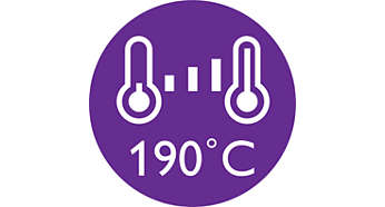 190°C styling temperature for long lasting result