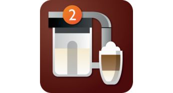 Spumă perfectă graţie carafei pentru lapte cu două compartimente