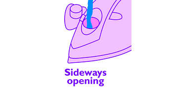 Sideways opening filling door