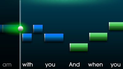 On-screen lyrics