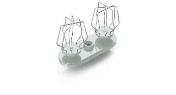 Metal double balloon beater for egg whites and cream
