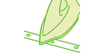 Button groove speeds up ironing along buttons and seams