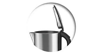 One-touch spring lid helps to avoid scalding