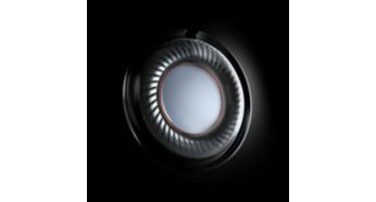 High-powered 13.5mm neodymium drivers for exceptional sound