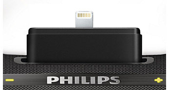 Loa không dây kết hợp Dock sạc cho Iphone 5/ 5s Philips Portable Bluetooth DS7880