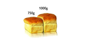 Prepari 2 dimensiuni de pâine până la 1 kg