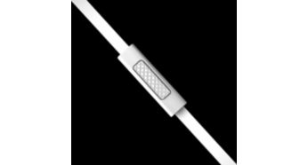 Switch between music and calls with in-line control and mic