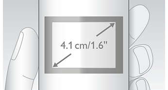 Arka ışıklı, kolay okunur 4,1 cm (1,6 inç) ekran