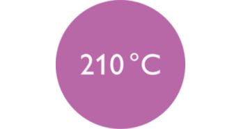 Профессиональная температура укладки 210 °C для идеальных результатов