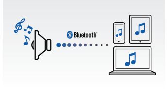 Wireless music streaming via Bluetooth