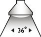 36 º Halogen-Abstrahlwinkel
