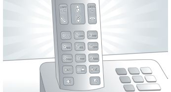 Keypad backlight for fast access even in dark room