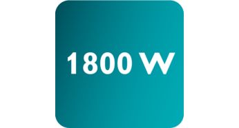 Puissance jusqu'à 1800 W permettant un haut débit vapeur constant