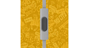 Switch from music to phone calls with built-in microphone