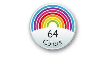 Light up the imagination and choose from 64 different colors