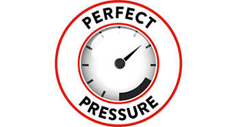 Perfect pressure for full Espresso taste