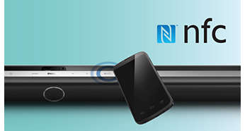 Connexion par simple contact avec les smartphones compatibles NFC pour l'appairage Bluetooth®