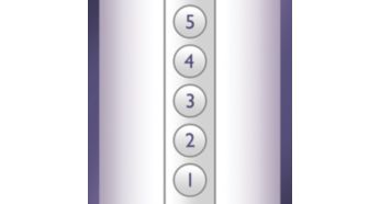Five adjustable light energy settings