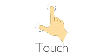 Large optical multi-touch display for easy navigation