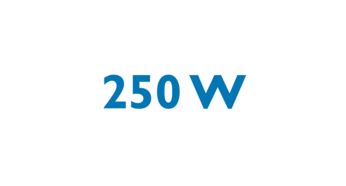 Forte motor de 250 W