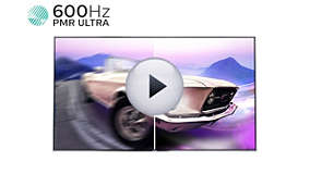 PMR de 600 Hz para imágenes en movimiento sin distorsiones Perfect Motion Rate de 600 Hz
