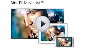 Wi-Fi Miracast™: transfiere la pantalla de tu smartphone al televisor Wi-Fi Miracast™*