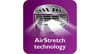 AirStretch technology for better ironing results in one go