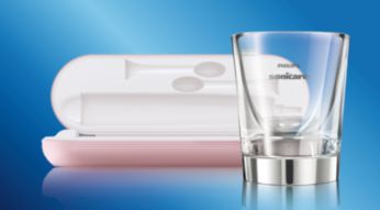 Dual Charging System: Charging glass and travel case