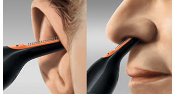 Easily reach hair inside the ear or nose
