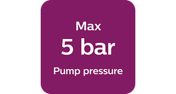 Max pump pressure. 5 bar
