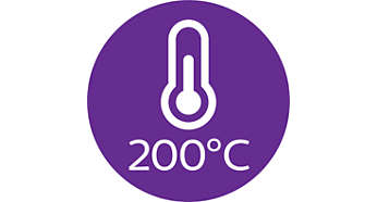 Температура профессиональной укладки (200 °C)