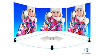 IPS-AHVA wide-view technology for image and color accuracy