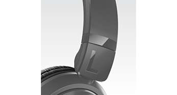 Adjustable ear shells and headband adapts to fit your head