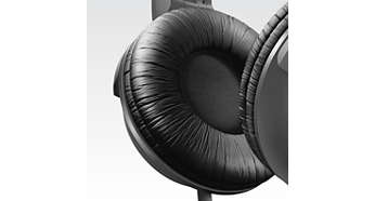 Soft, breathable ear cushions for long listening sessions